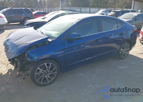 2019 Hyundai Elantra Limited z USA, uszkodzony, nr VIN 5NPD84LF9KH437440